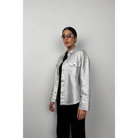 Women's Metallic Denim Jacket