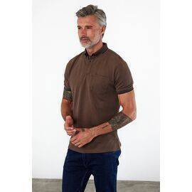 Polo Collar Short Sleeve T-Shirt with Pockets