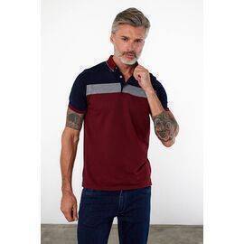 Polo Neck Short Sleeve T-Shirt with No Pockets