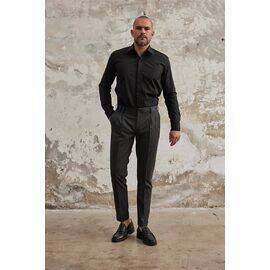 Double Pleated Side Trousers with Pockets