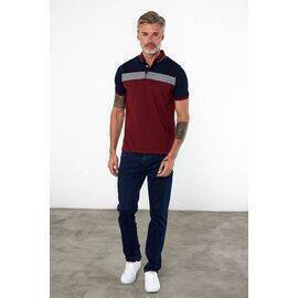 Polo Neck Short Sleeve T-Shirt with No Pockets