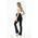 Maternity Sports Pants Flared Leg Black Flexible Abdominal Band Adjustable Waist