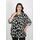 Women's Patterned Cotton Viscose Plus Size Shirt