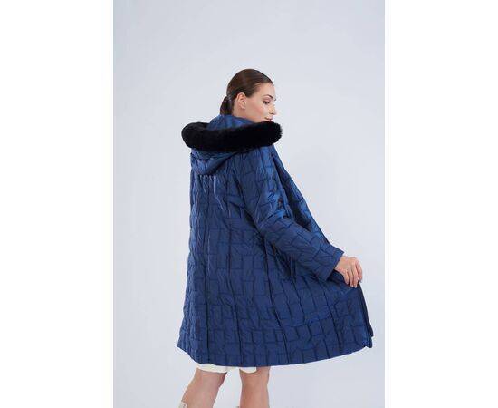 Women's Plus Size Faux Fur Puffer Coat (Kaban)