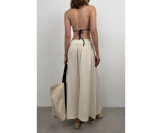 Women's Thick Belt Linen Trousers