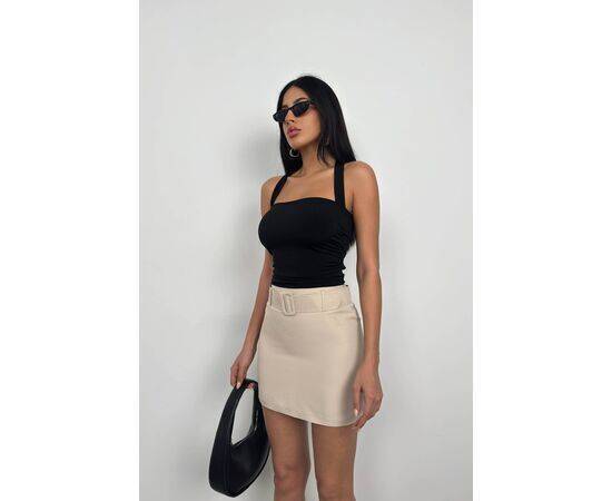 Women's Belted Mini Skirt