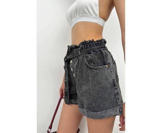 Women's Belted Waist Denim Shorts