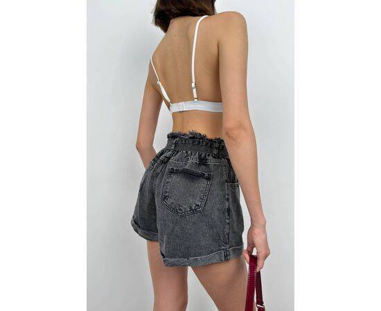 Women's Belted Waist Denim Shorts