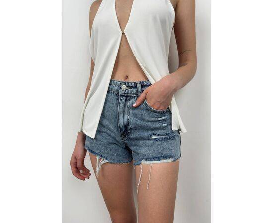 Women's Laser Denim Shorts