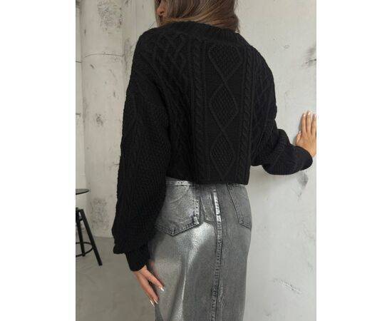 Women's Baklava Pattern Crop Fringed Cardigan