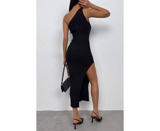 Women's Slit Detail One-Shoulder Dress