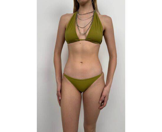 Women's Triangle Gathered Bikini Set