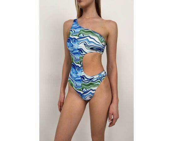 Women's One Shoulder Patterned Swimsuit