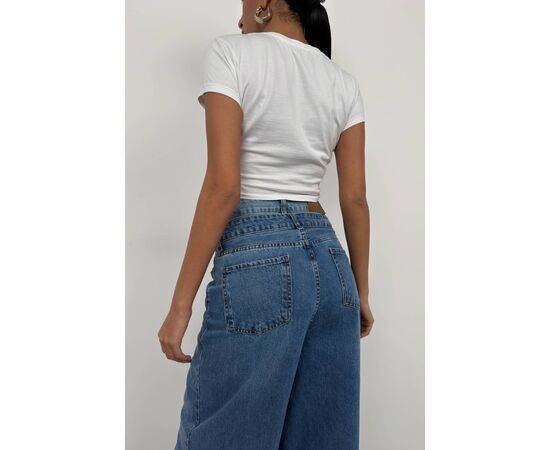 Women's Double Belt High Waist Jeans