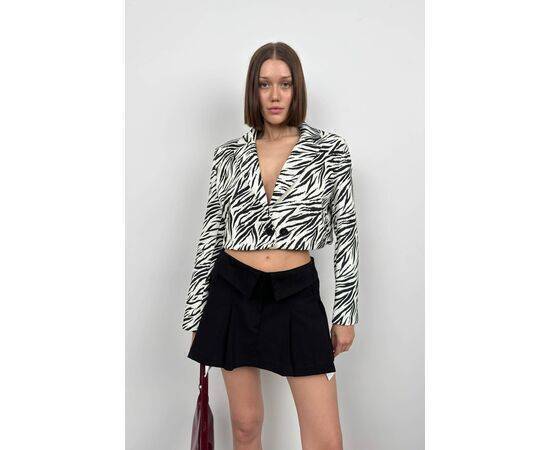 Women's Patterned Crop Jacket