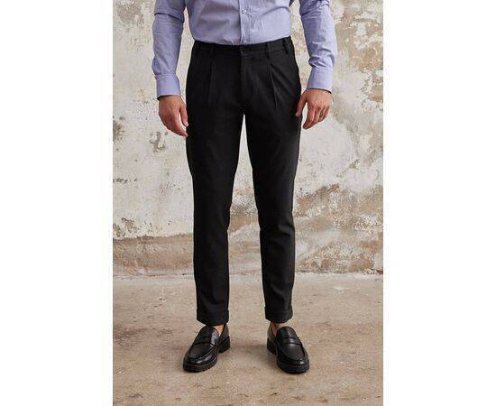 Pleated Trousers with Elastic Waist