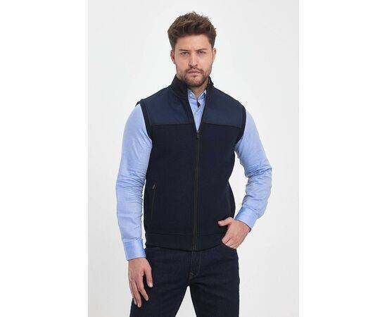 High Collar Vest with Zipper