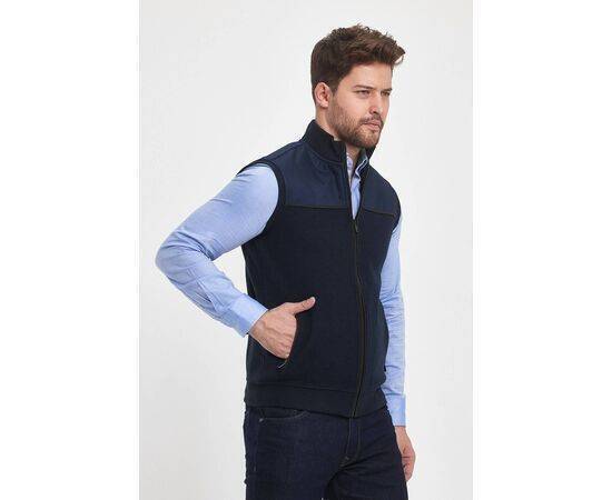 High Collar Vest with Zipper