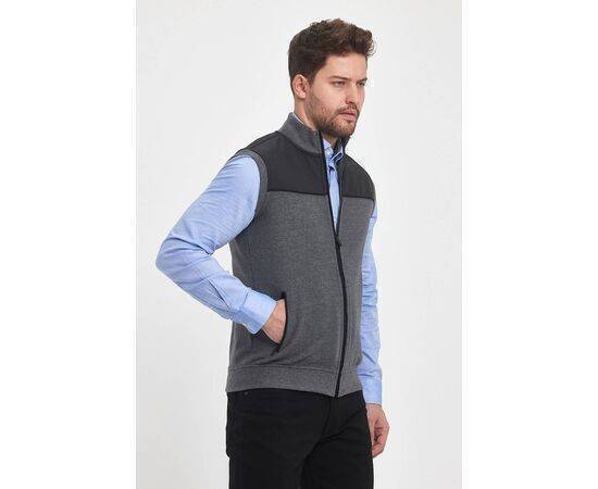 High Collar Vest with Zipper