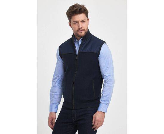 High Collar Vest with Zipper