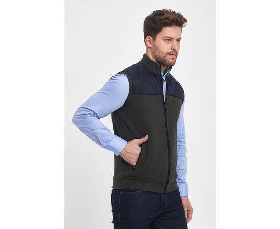 High Collar Vest with Zipper