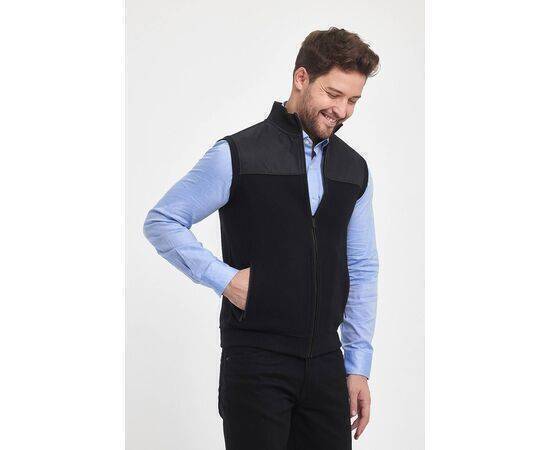 High Collar Vest with Zipper