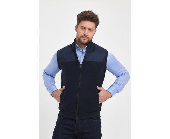 High Collar Vest with Zipper