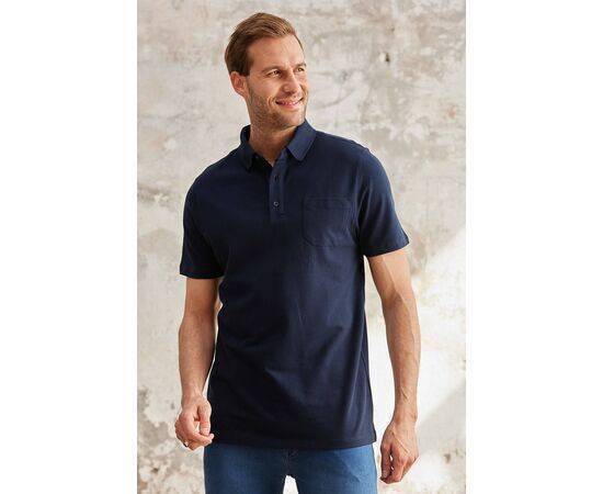 Polo Neck Short Sleeve T-Shirt with Pocket