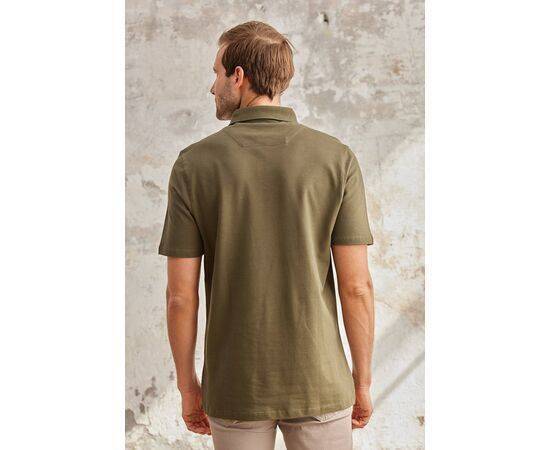 Polo Neck Short Sleeve T-Shirt with Pocket