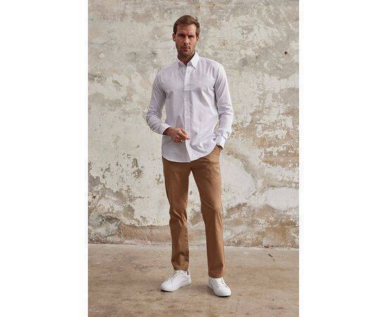 Oxford Classic Fit Buttoned Collar Long Sleeve Cotton Shirt