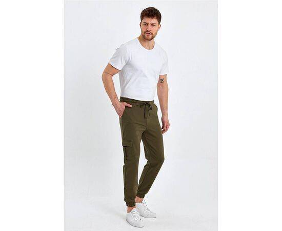 Jogger Trousers with Elastic Legs & Side Pocket