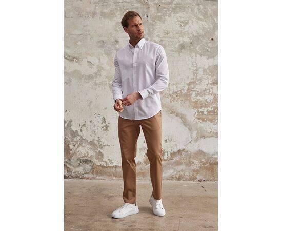 Oxford Classic Fit Buttoned Collar Long Sleeve Cotton Shirt