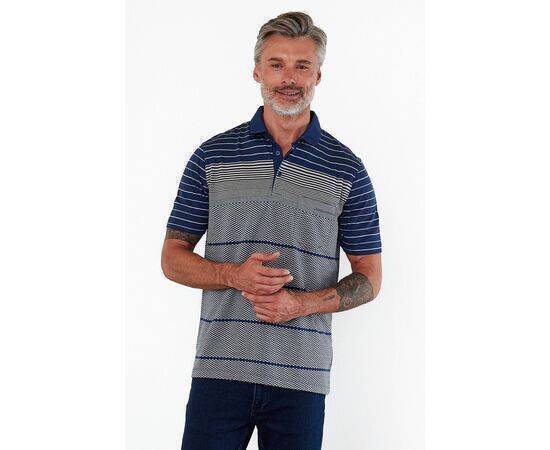 Polo Collar Short Sleeve T-Shirt with Pockets