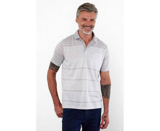 Polo Collar Short Sleeve T-Shirt with Pockets