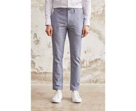 Linen Chino Trousers with Side Pockets