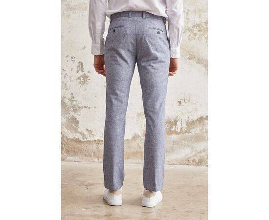 Linen Chino Trousers with Side Pockets