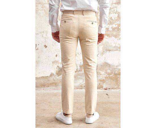 Linen Chino Trousers with Side Pockets