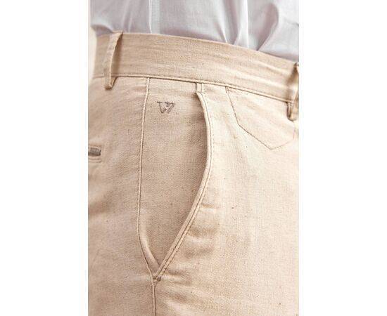 Linen Chino Trousers with Side Pockets