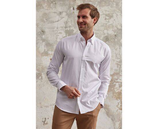 Oxford Classic Fit Buttoned Collar Long Sleeve Cotton Shirt