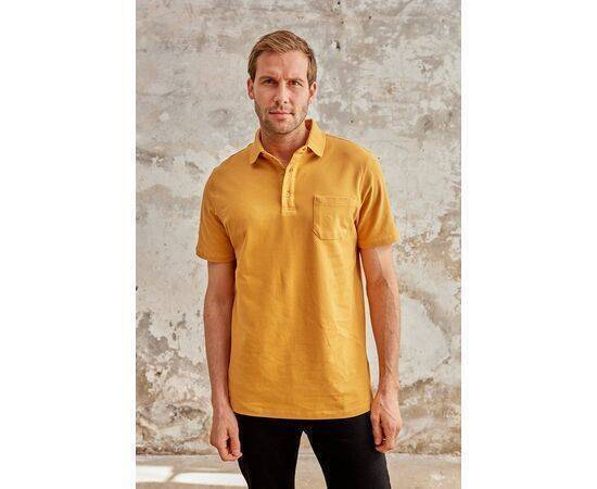 Polo Neck Short Sleeve T-Shirt with Pocket