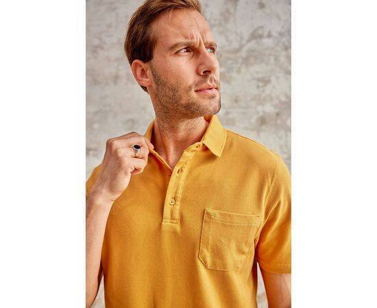 Polo Neck Short Sleeve T-Shirt with Pocket