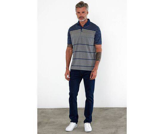 Polo Collar Short Sleeve T-Shirt with Pockets