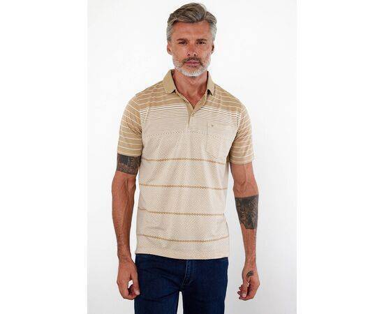 Polo Collar Short Sleeve T-Shirt with Pockets