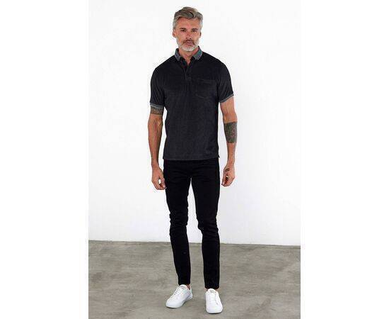 Polo Collar Short Sleeve T-Shirt with Pockets