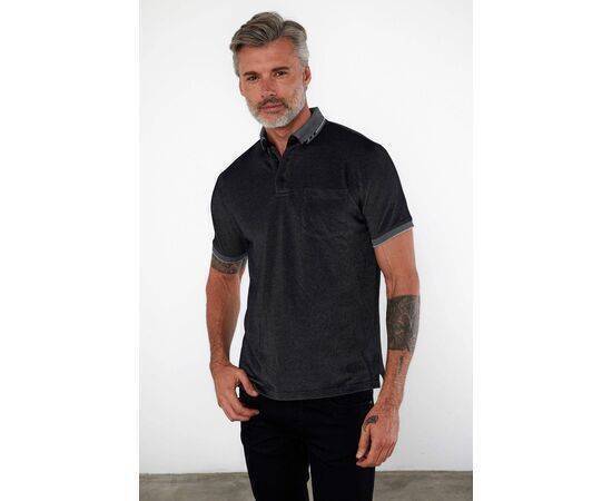 Polo Collar Short Sleeve T-Shirt with Pockets