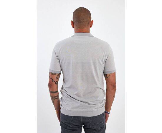 Zippered Polo Neck Short Sleeve T-shirt