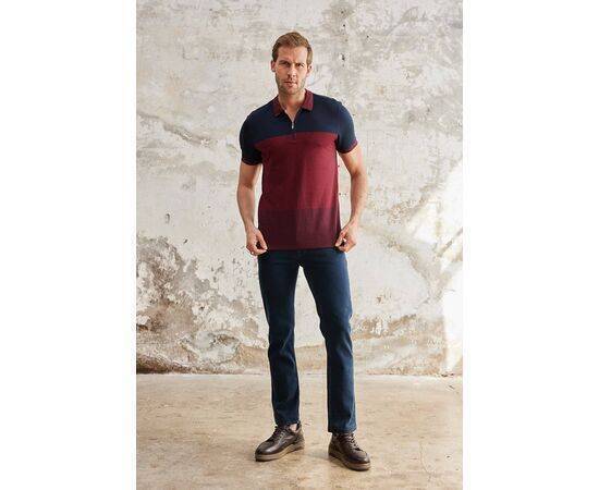 Zippered Polo Neck Short Sleeve T-Shirt