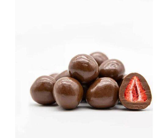 MEVLANA MILK CHOCOLATE COVERED DRIED STRAWBERRY DRAGEE 1000 GR