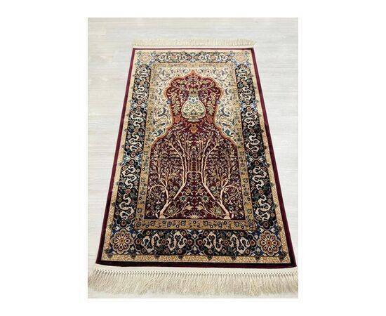 MEVLANA BAZAAR PRAYER RUG WITH MIHRAB MOTIF MIXED BURGUNDY