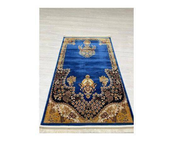 MEVLANA BAZAAR PETRA MOTIF PRAYER RUG BLUE